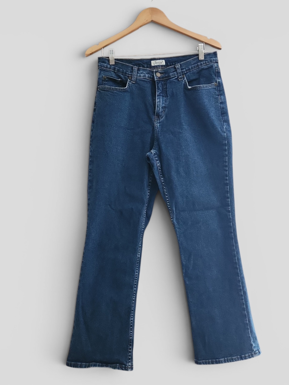 Jessica Sport Women's High-Rise Blue Wash Jeans - Straight Leg